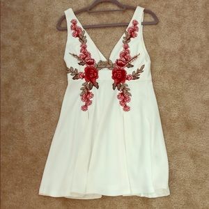 White Floral Dress